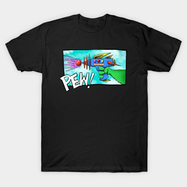 Pew! Pew! T-Shirt by ProjectSpaceBat